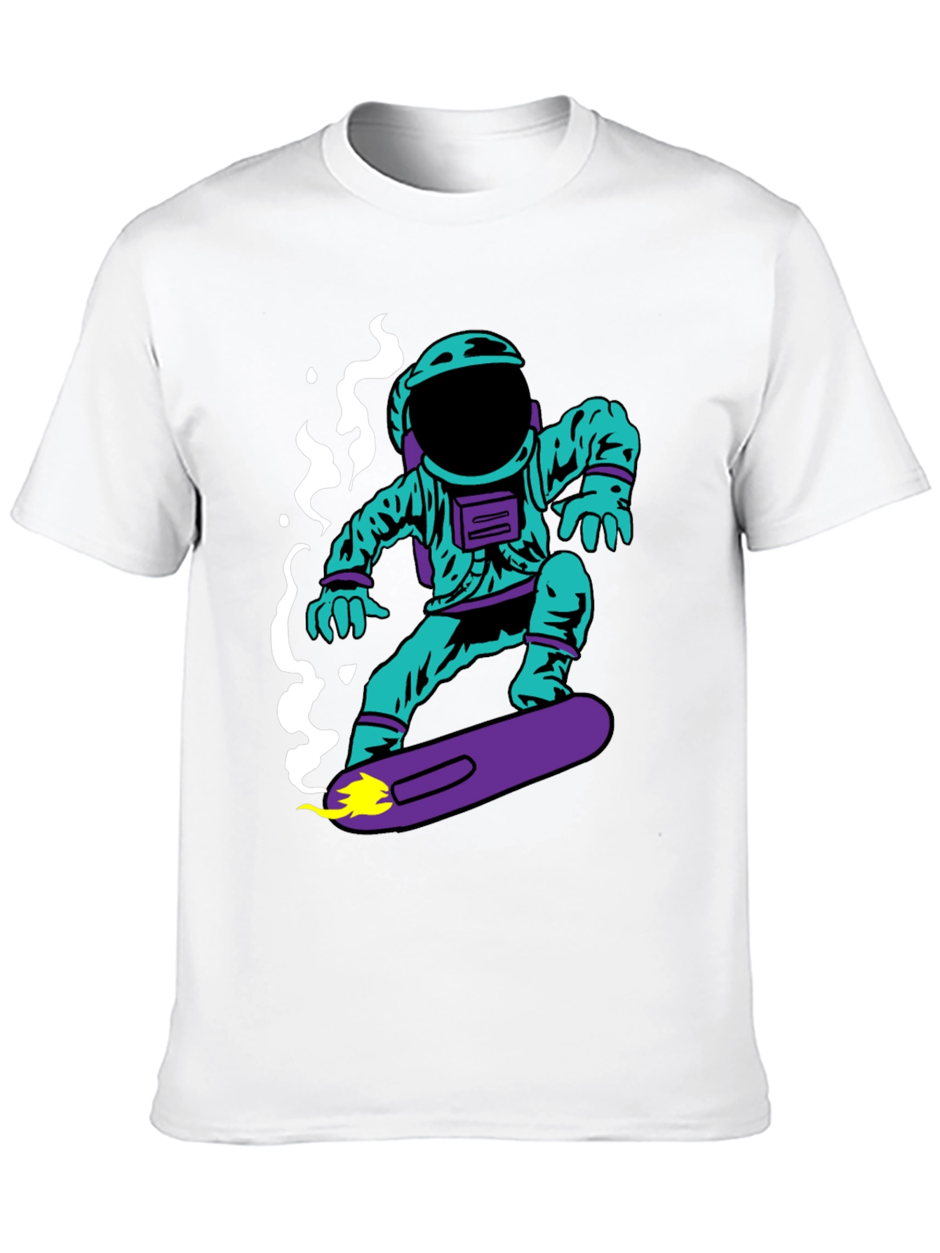 Astronaut on Skateboard Graphic T-Shirt