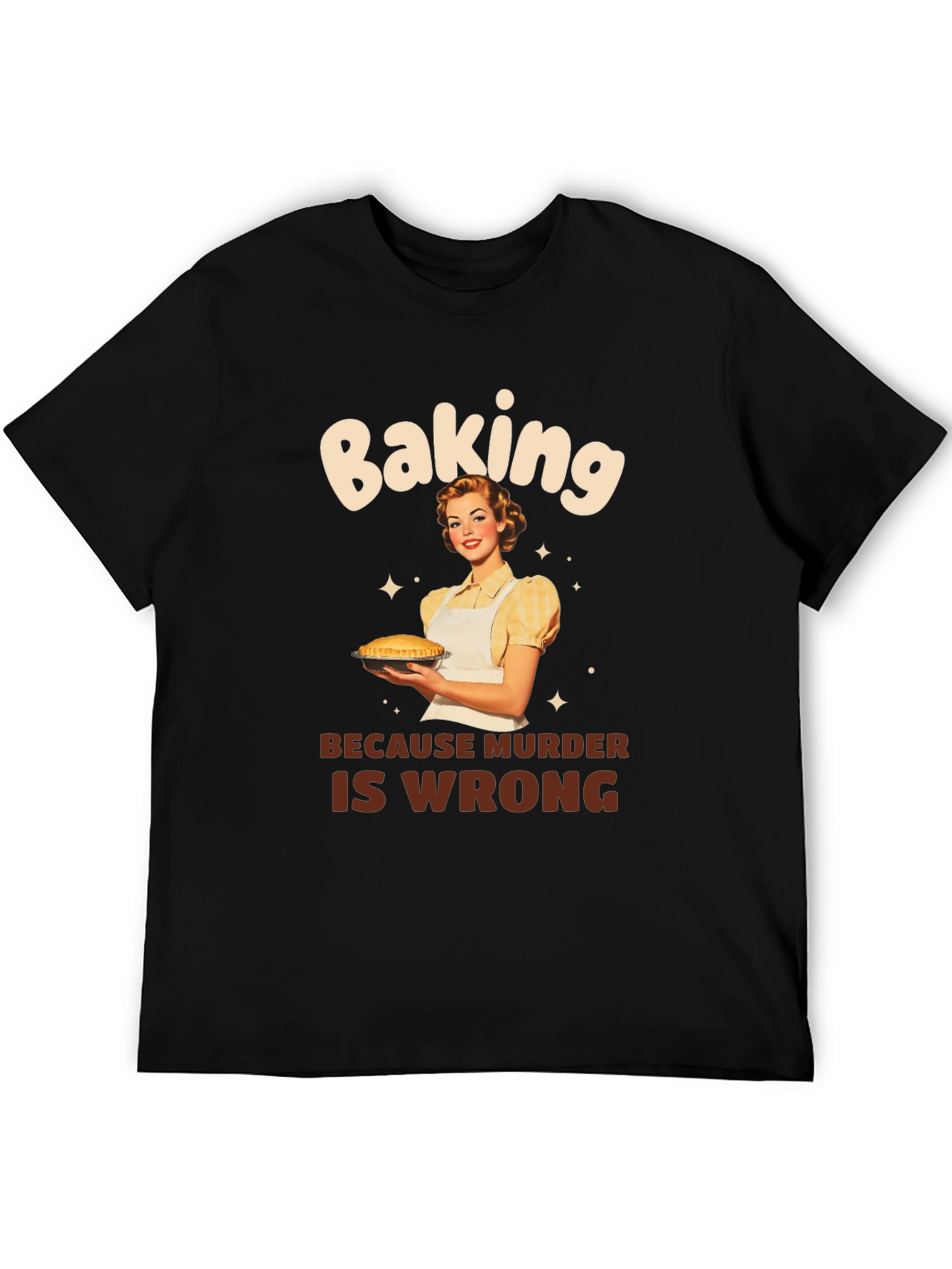 Baking Because Murder Is Wrong Graphic Tee