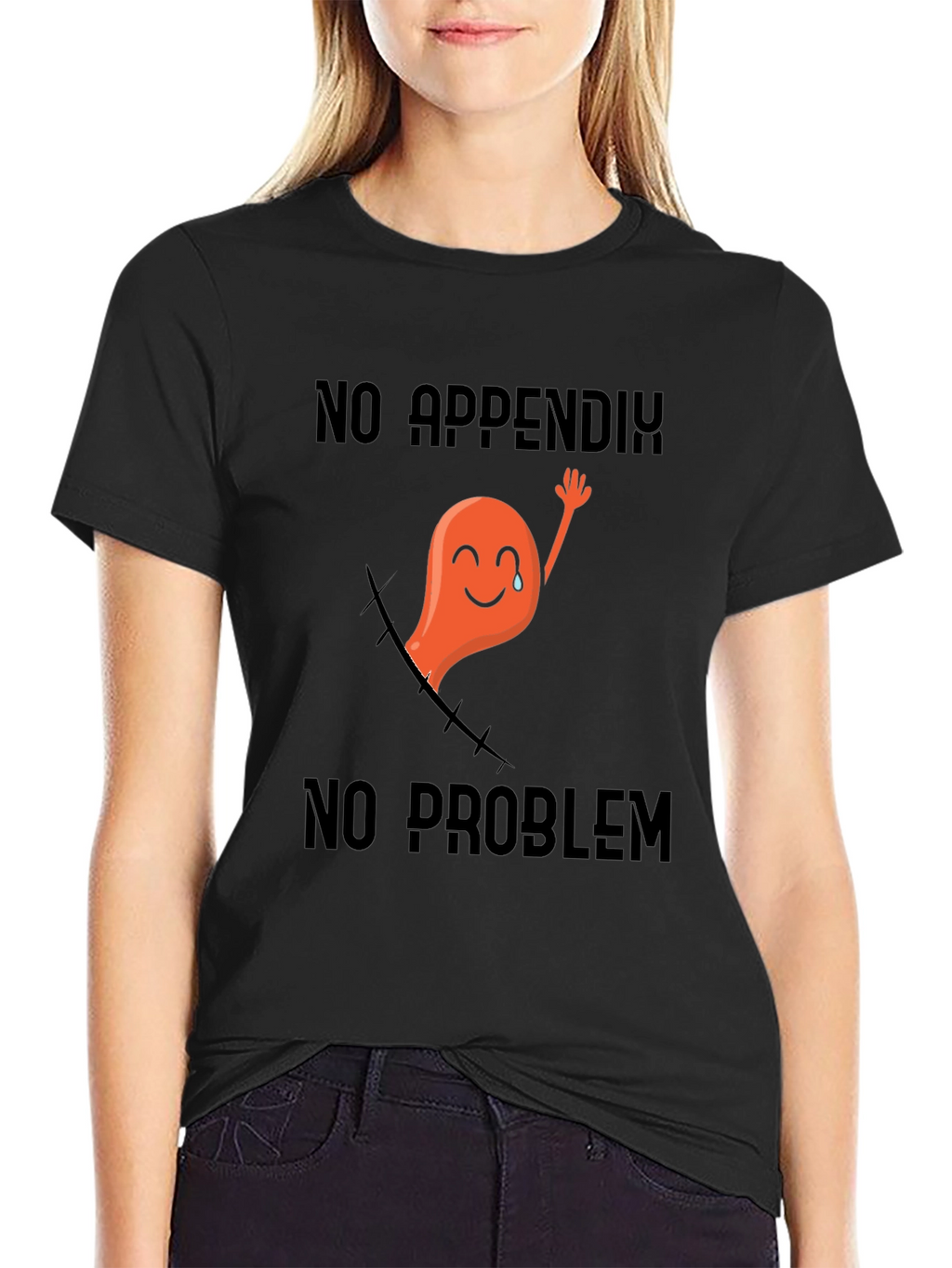 Funny No Appendix No Problem T-Shirt