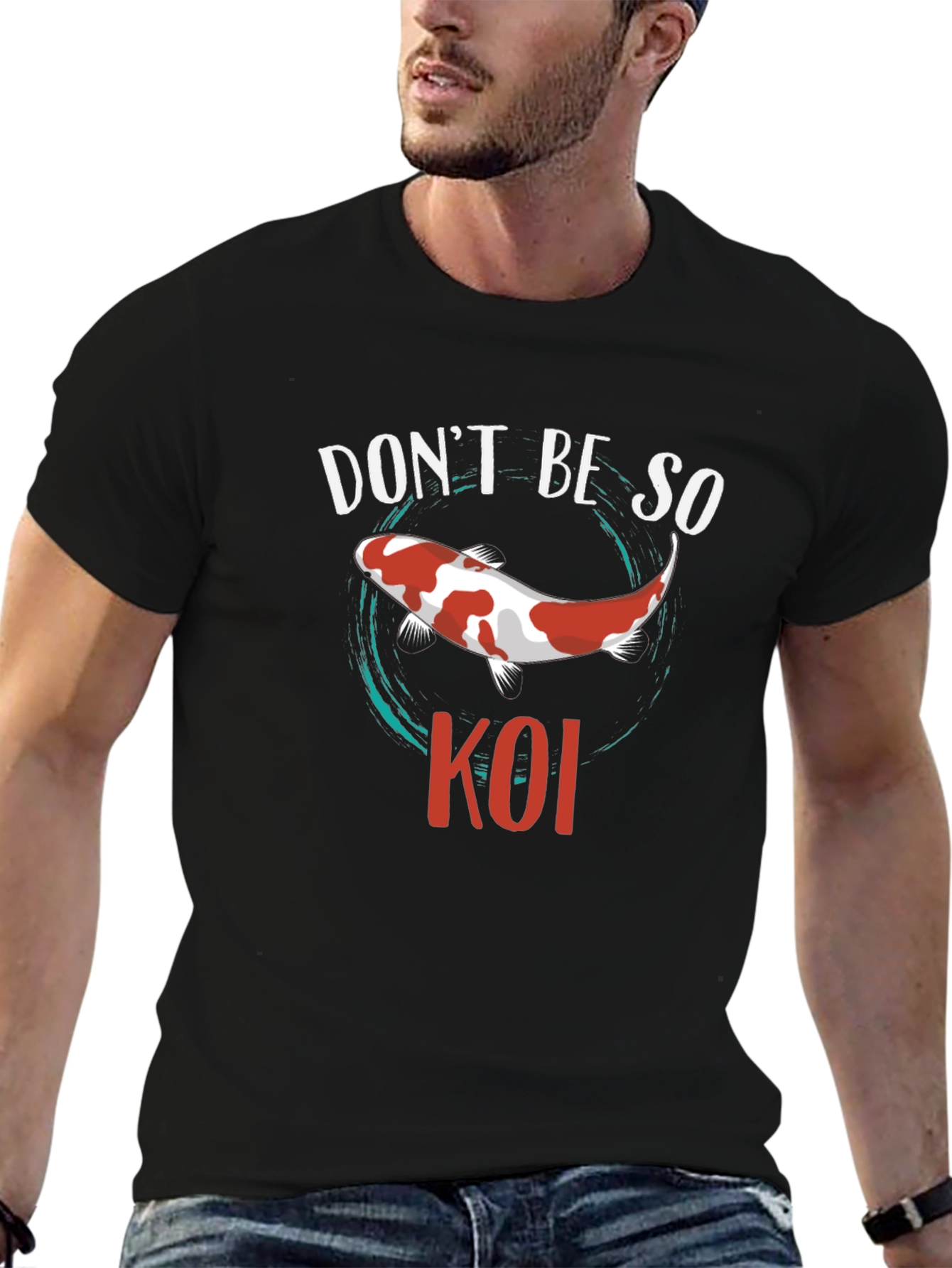 Dont Be So Koi Black T-Shirt