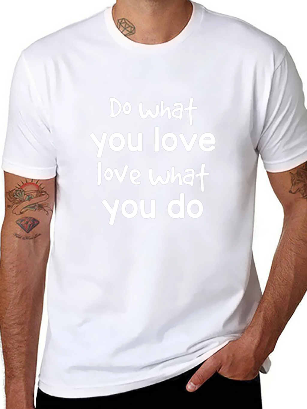 Inspirational Do What You Love Black T-Shirt