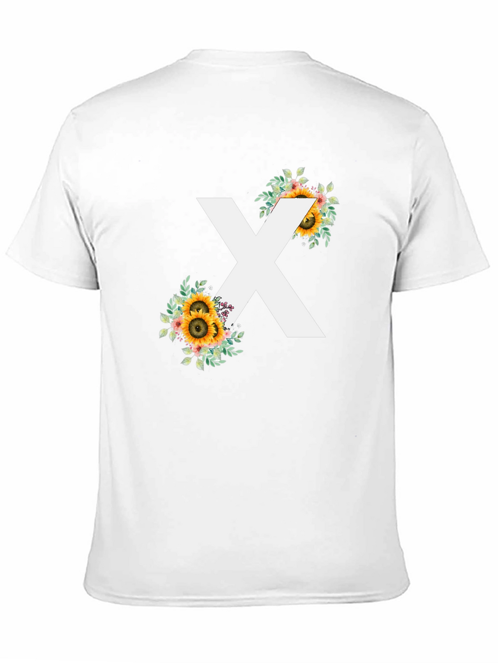 Floral X T-Shirt - Stylish Graphic Tee