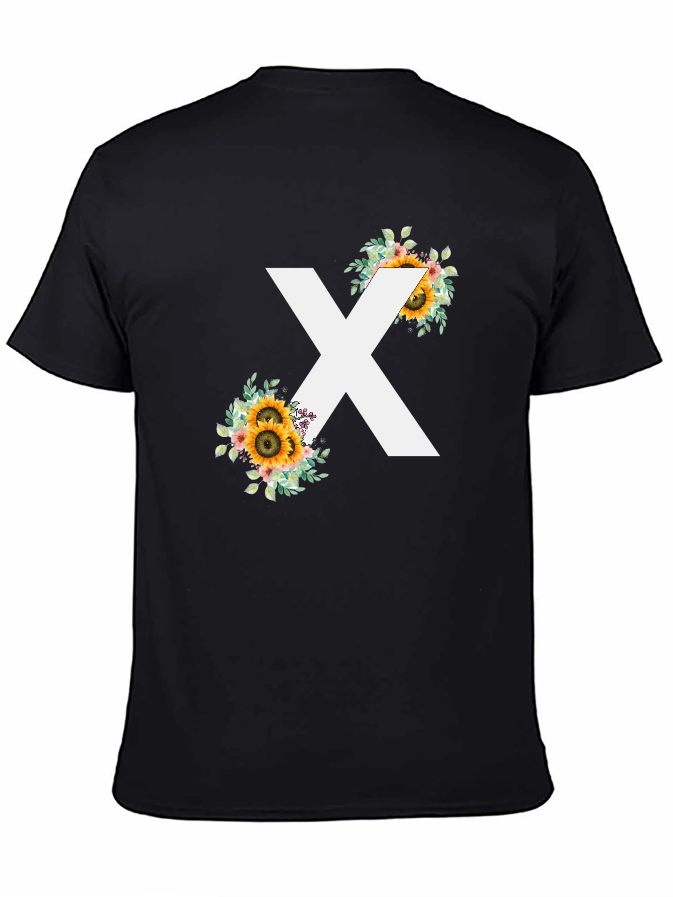 Floral X T-Shirt - Stylish Graphic Tee