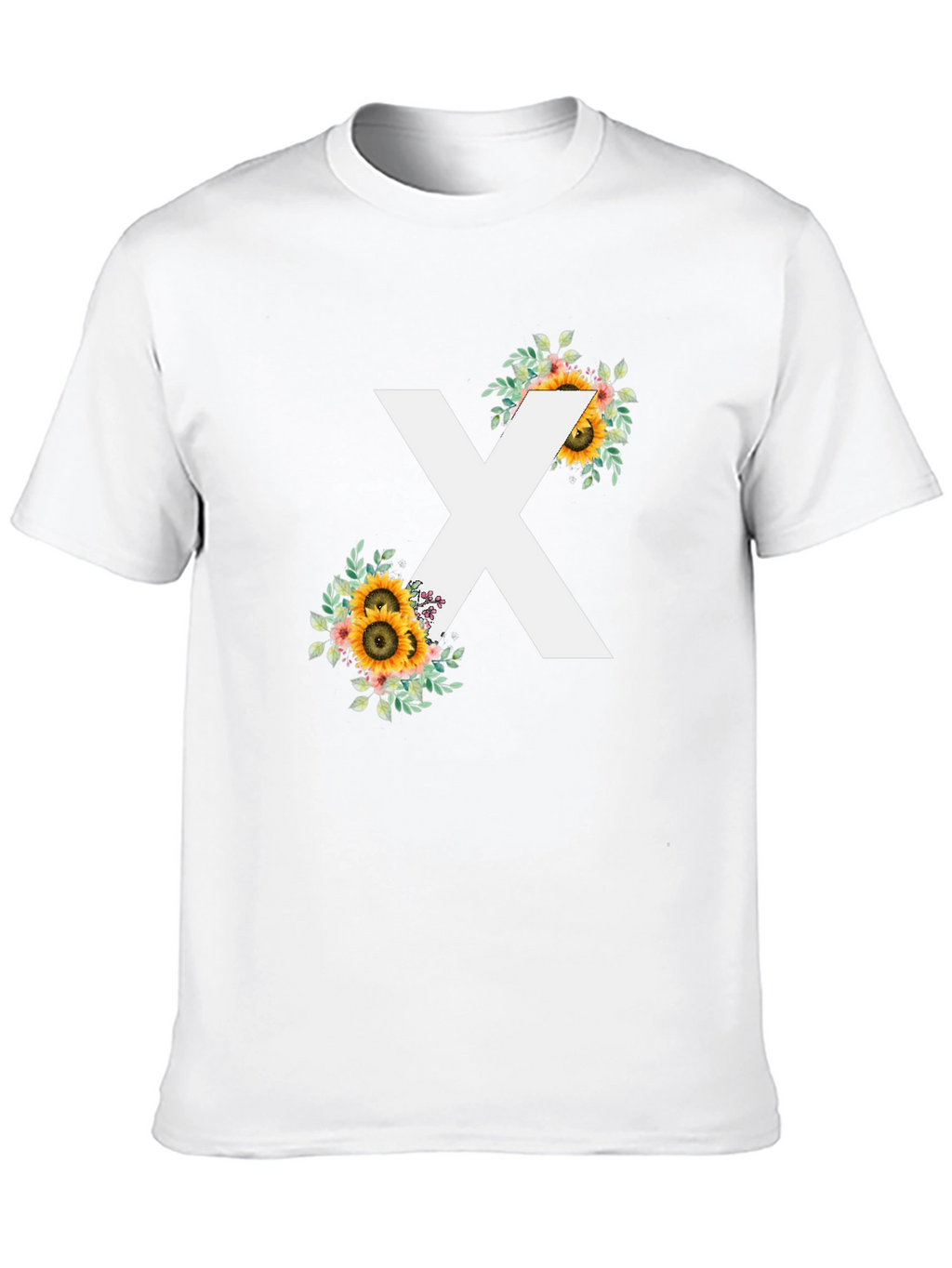 Floral X T-Shirt - Stylish Graphic Tee