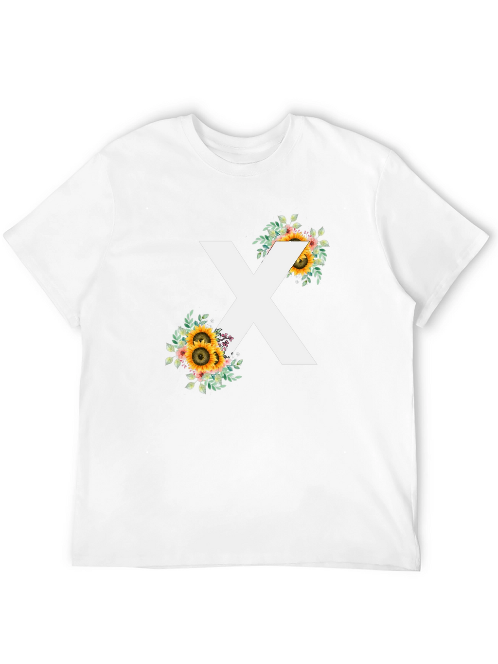 Floral X T-Shirt - Stylish Graphic Tee