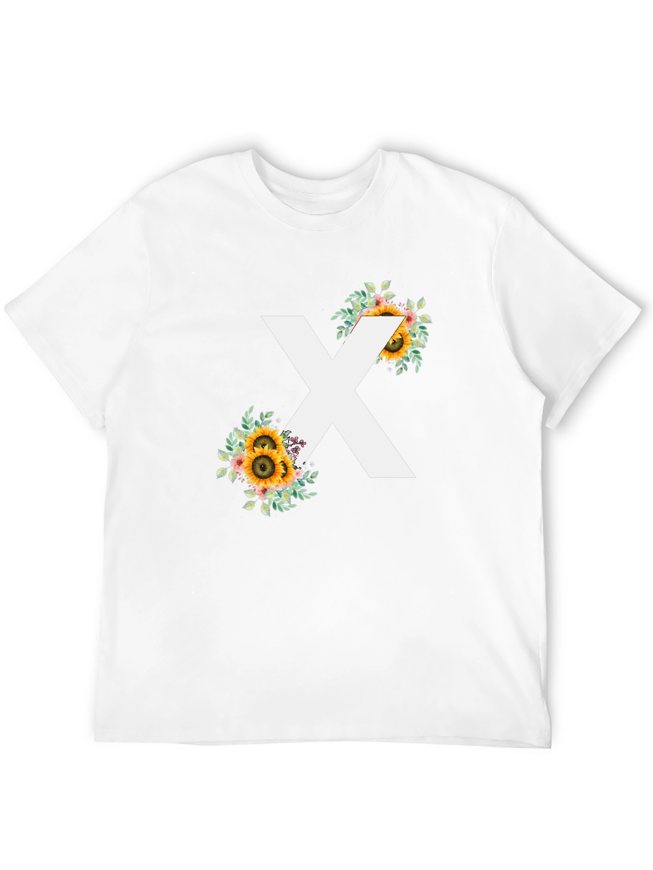 Floral X T-Shirt - Stylish Graphic Tee