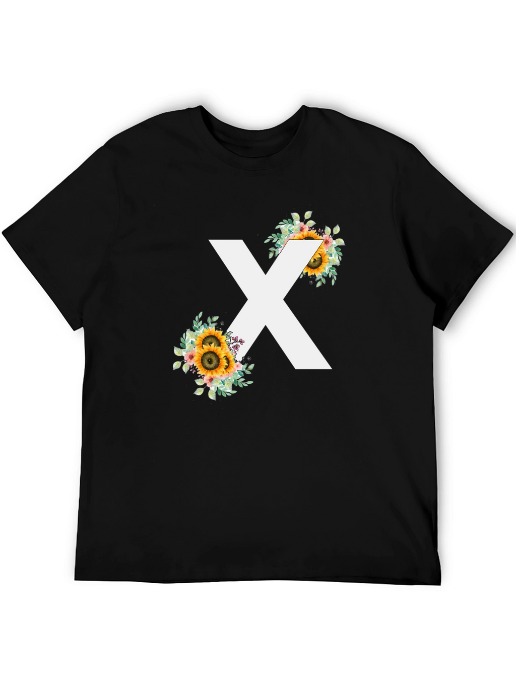 Floral X T-Shirt - Stylish Graphic Tee