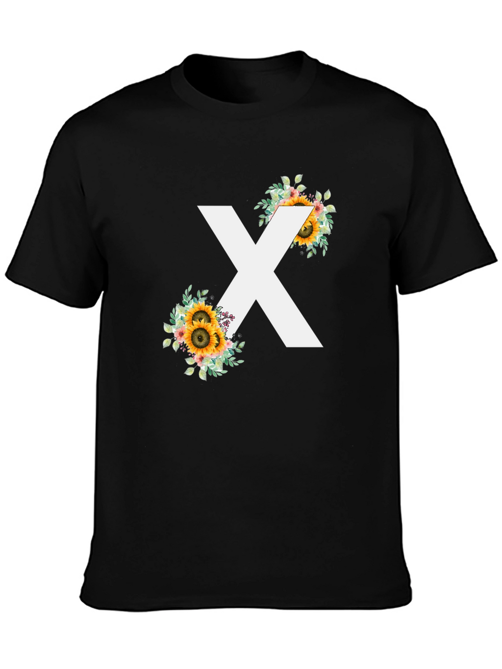 Floral X T-Shirt - Stylish Graphic Tee