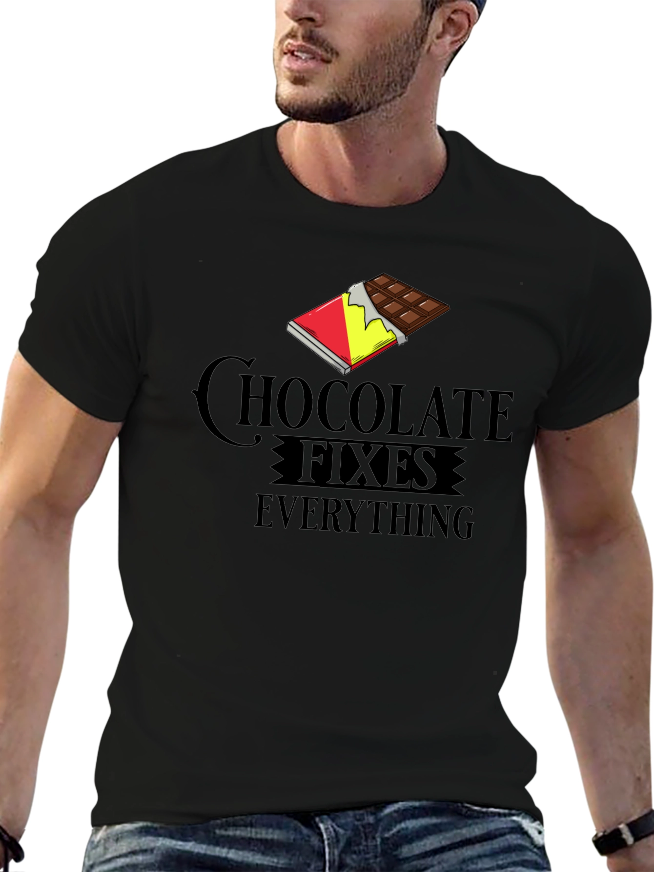 Chocolate Fixes Everything Graphic T-Shirt