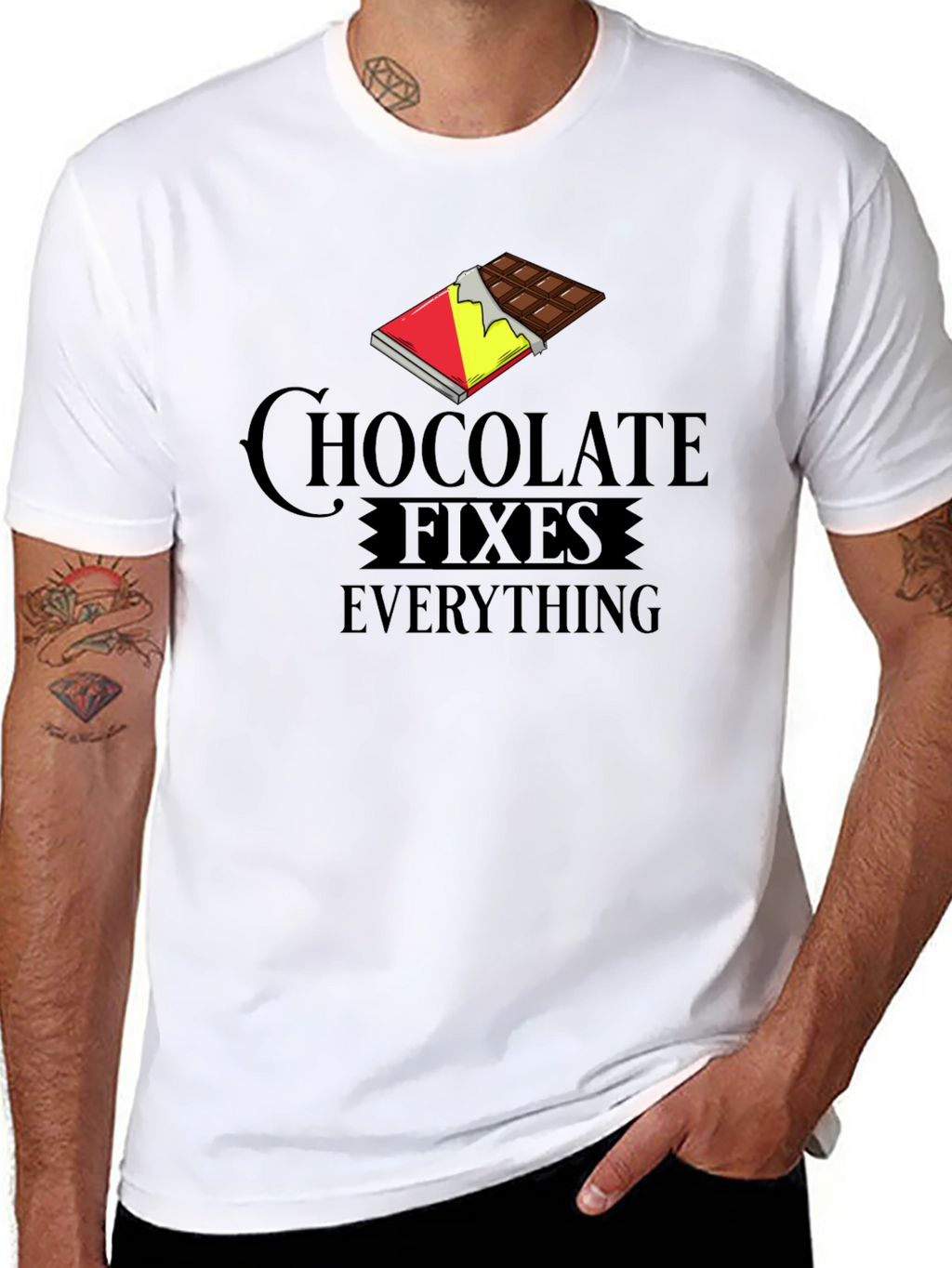 Chocolate Fixes Everything Graphic T-Shirt