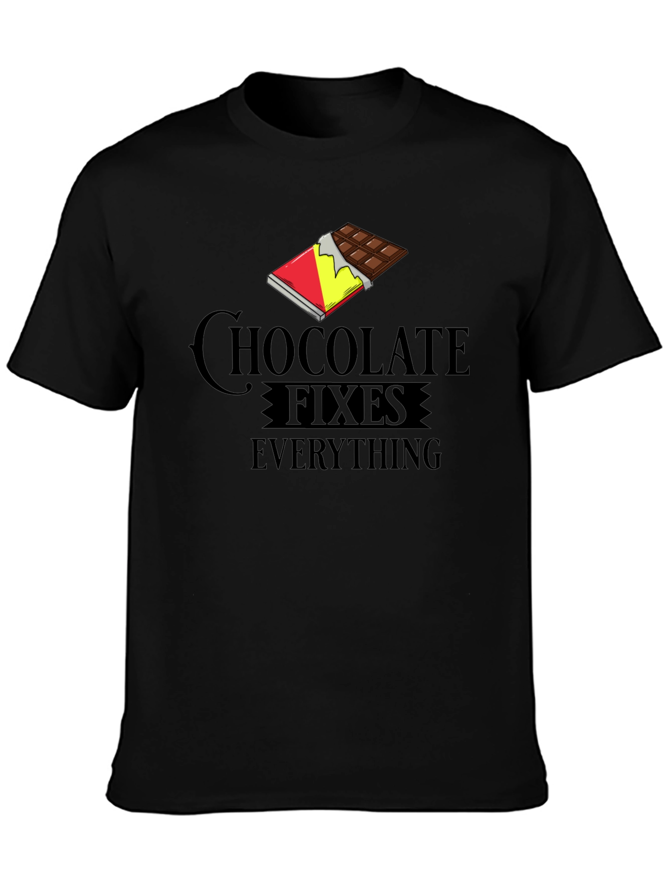 Chocolate Fixes Everything Graphic T-Shirt