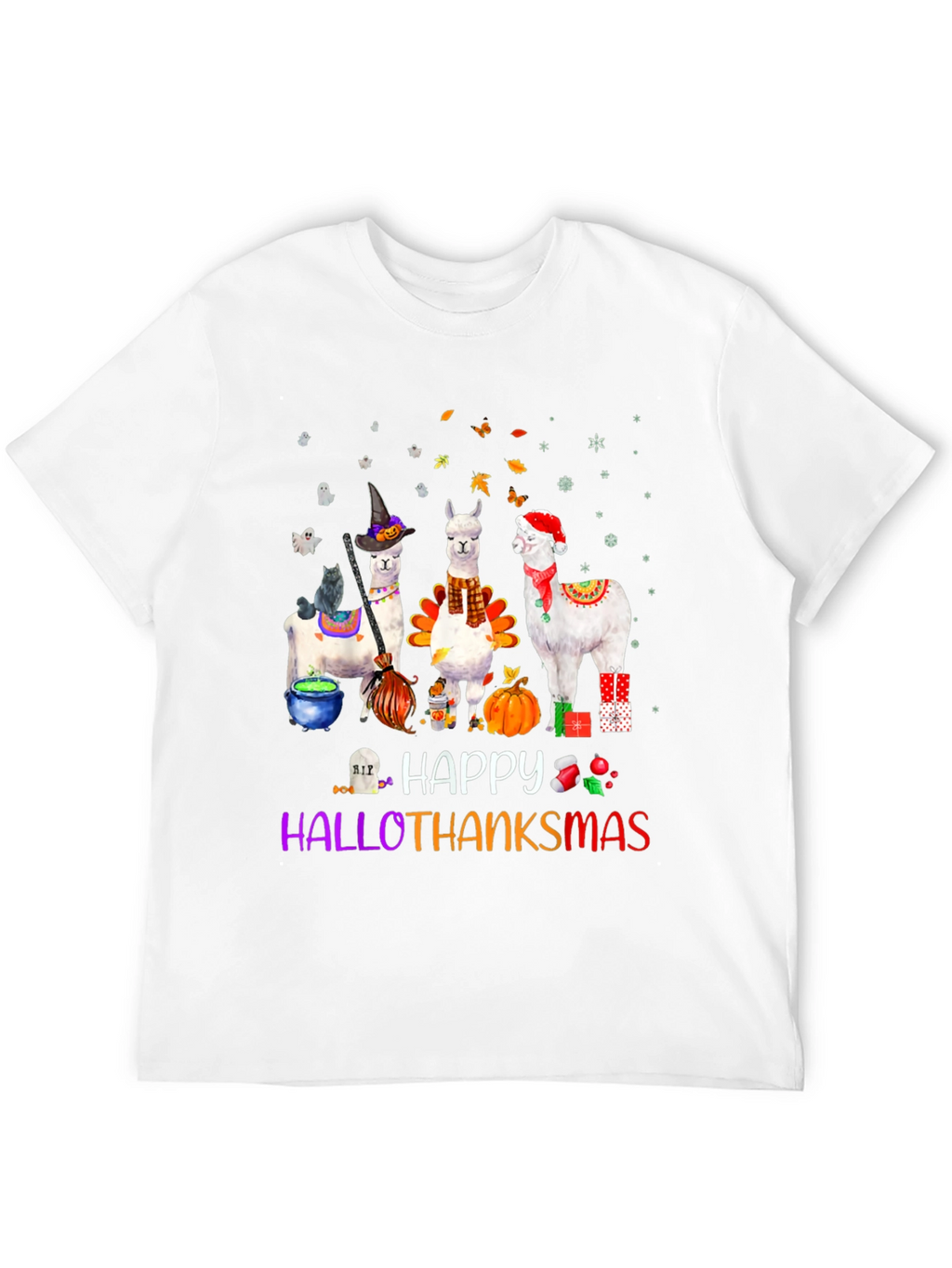 HalloThanksMas Alpaca T-Shirt
