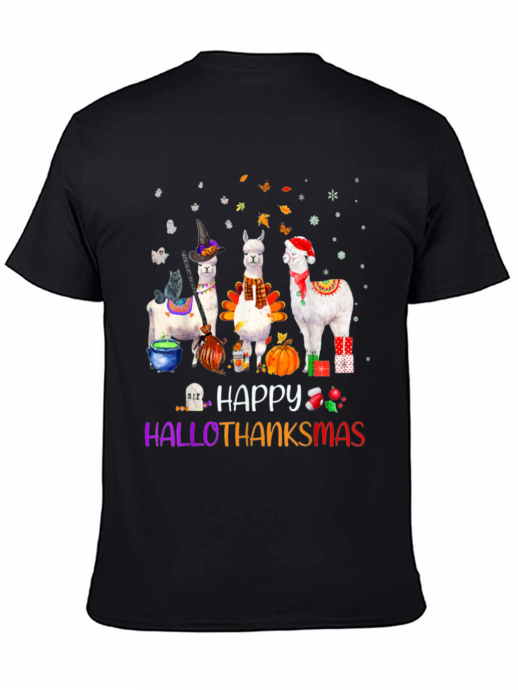 HalloThanksMas Alpaca T-Shirt
