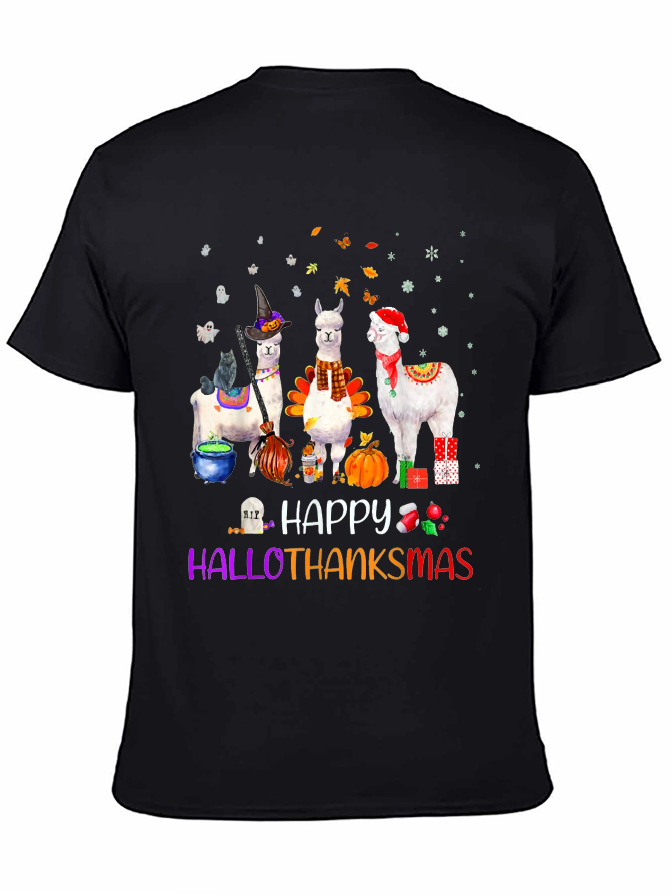 HalloThanksMas Alpaca T-Shirt