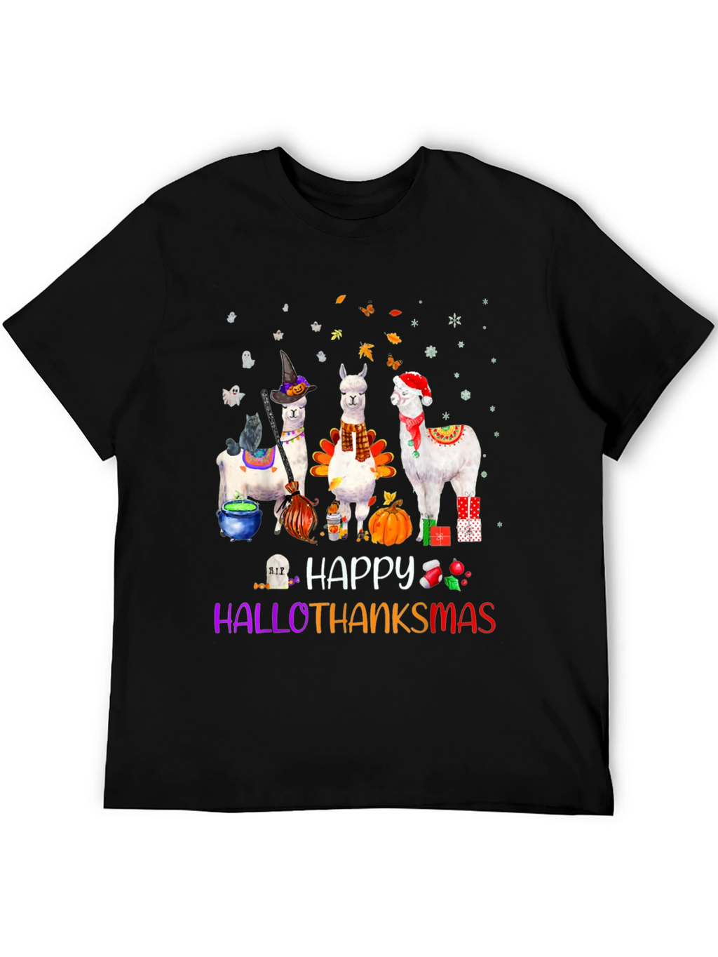 HalloThanksMas Alpaca T-Shirt
