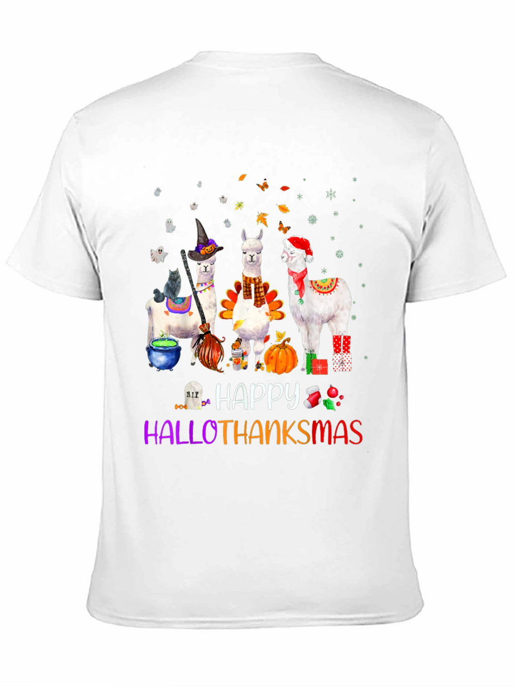 HalloThanksMas Alpaca T-Shirt