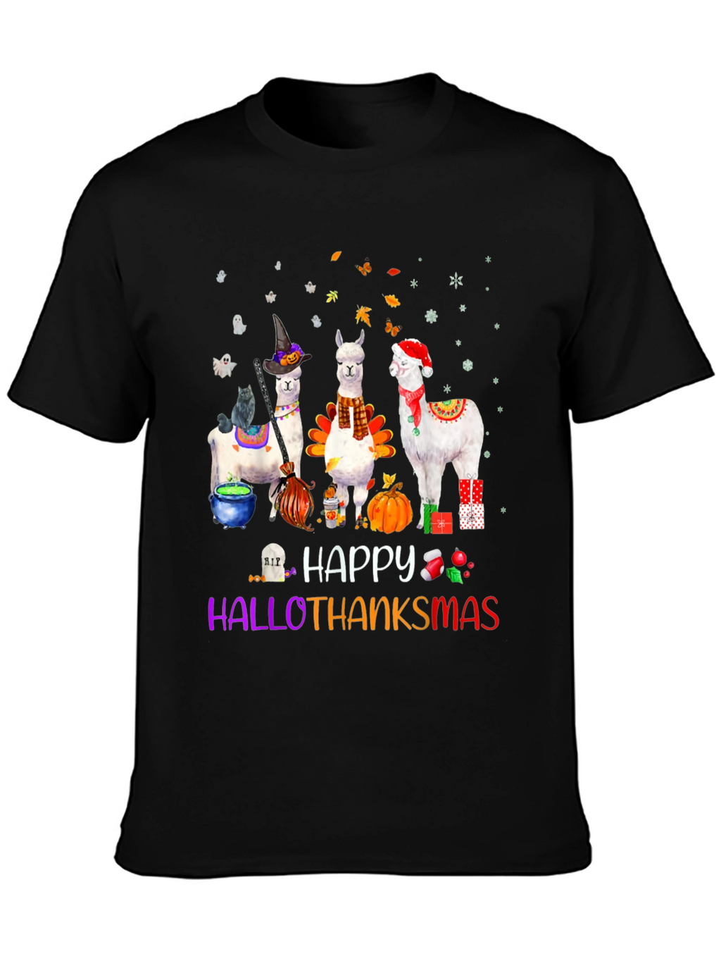 HalloThanksMas Alpaca T-Shirt