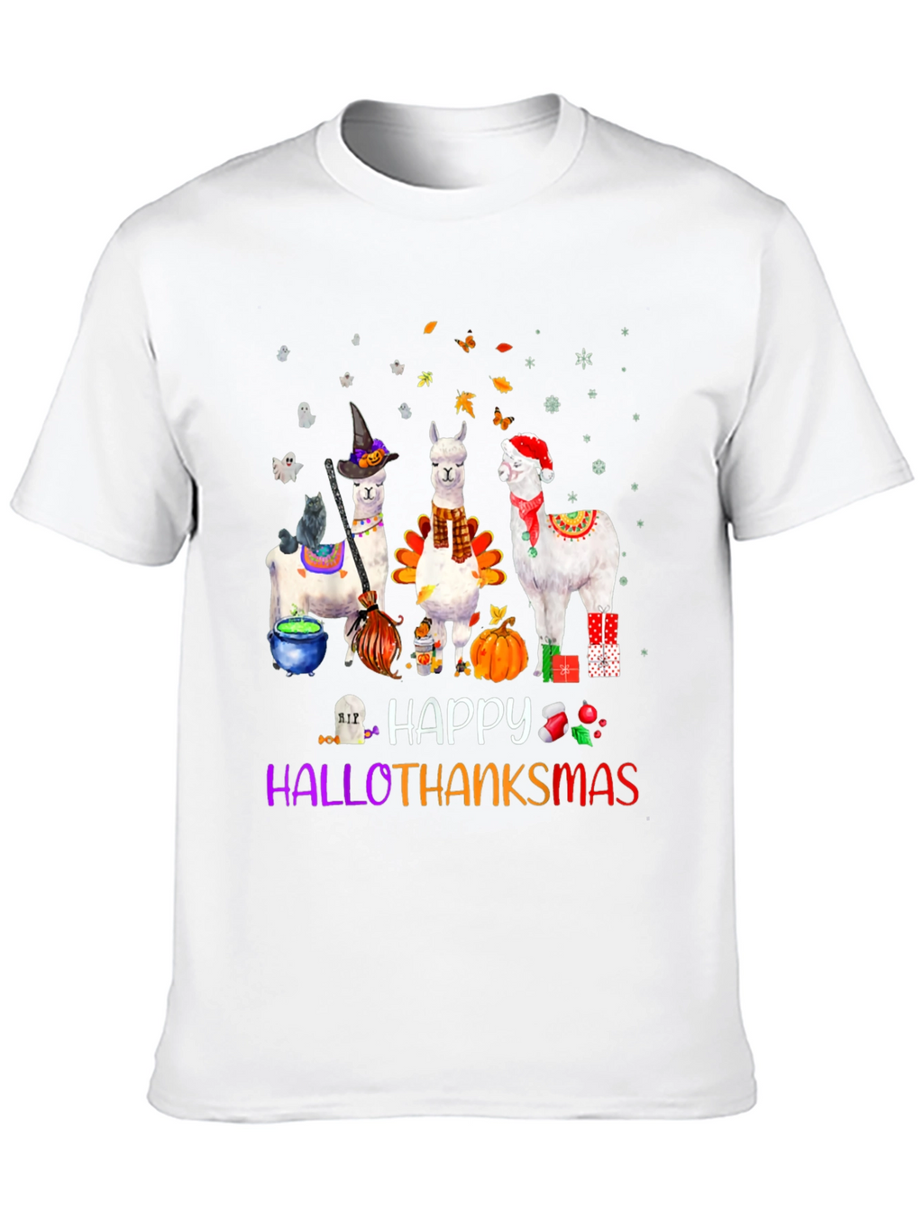 HalloThanksMas Alpaca T-Shirt