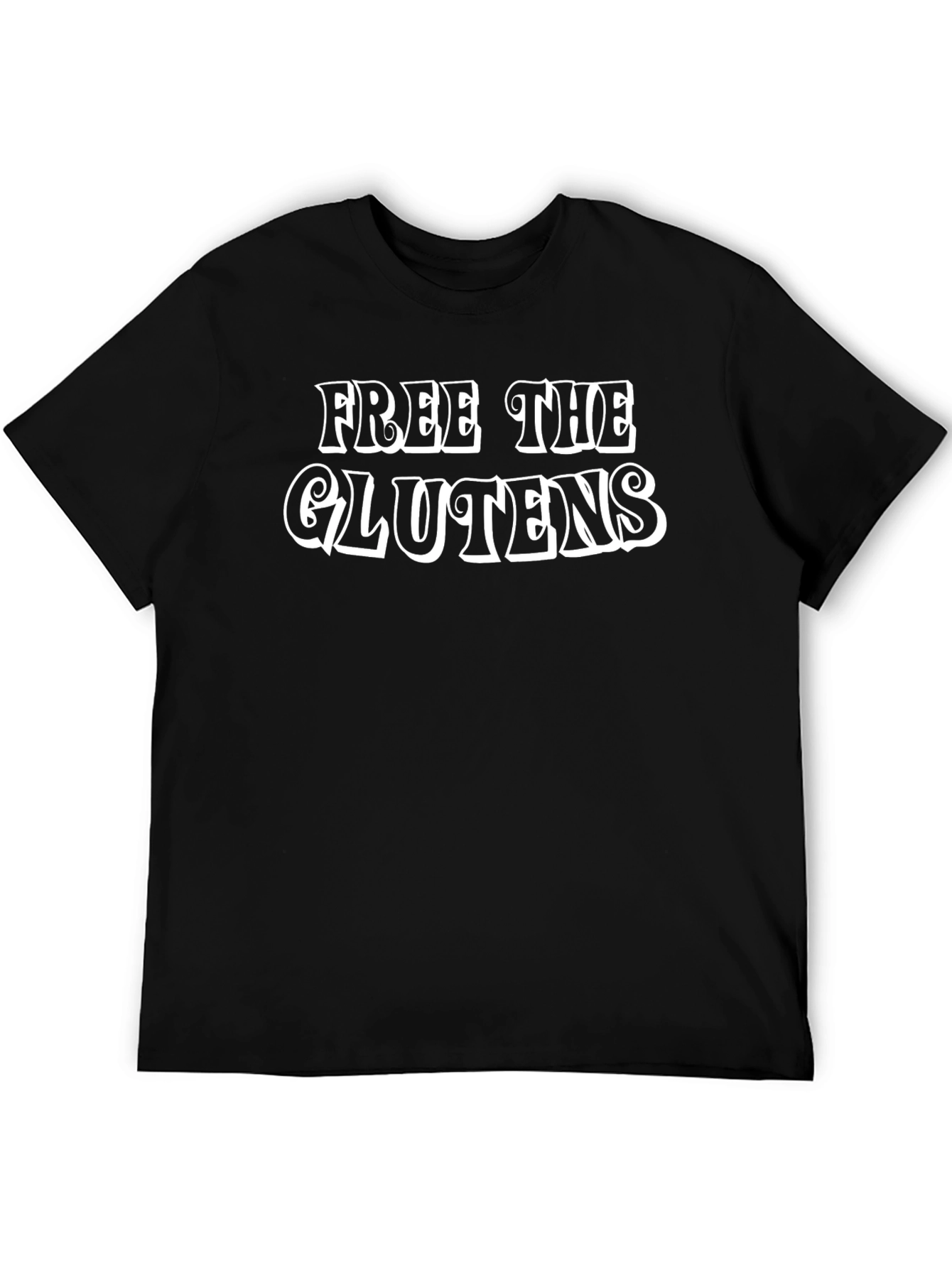 Free The Glutens Black T-Shirt