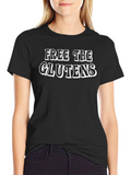 Free The Glutens Black T-Shirt