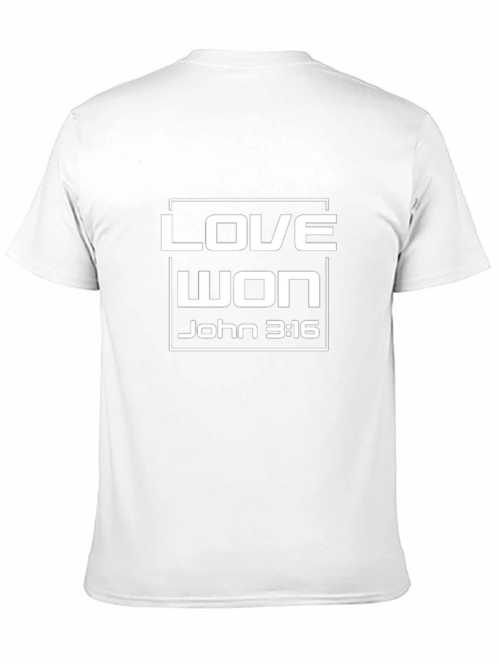 Love Won John 3:16 Black T-Shirt