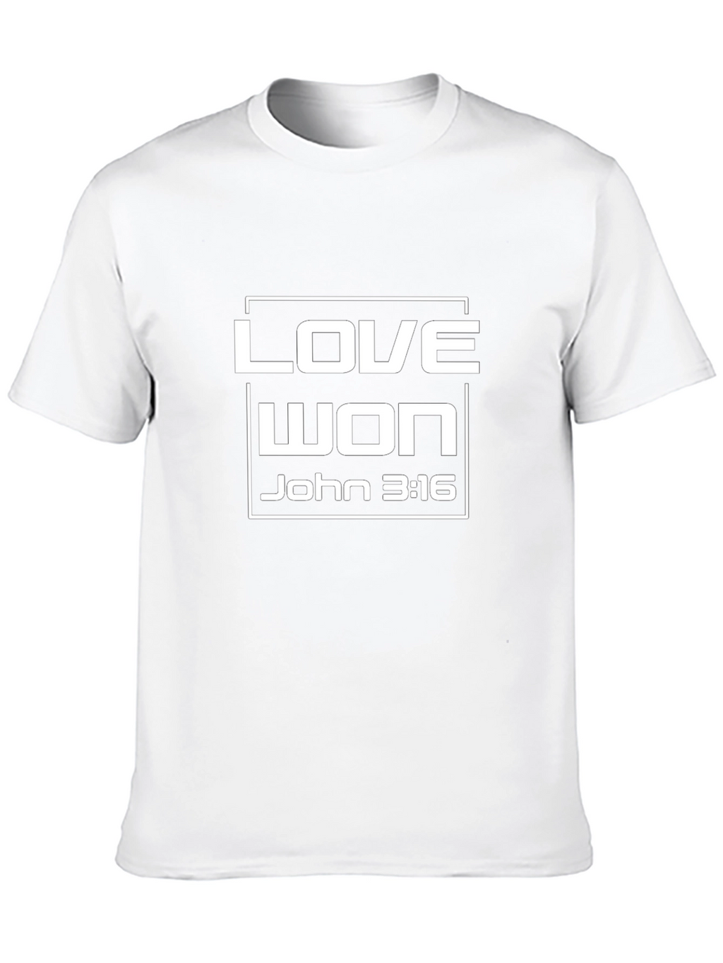 Love Won John 3:16 Black T-Shirt
