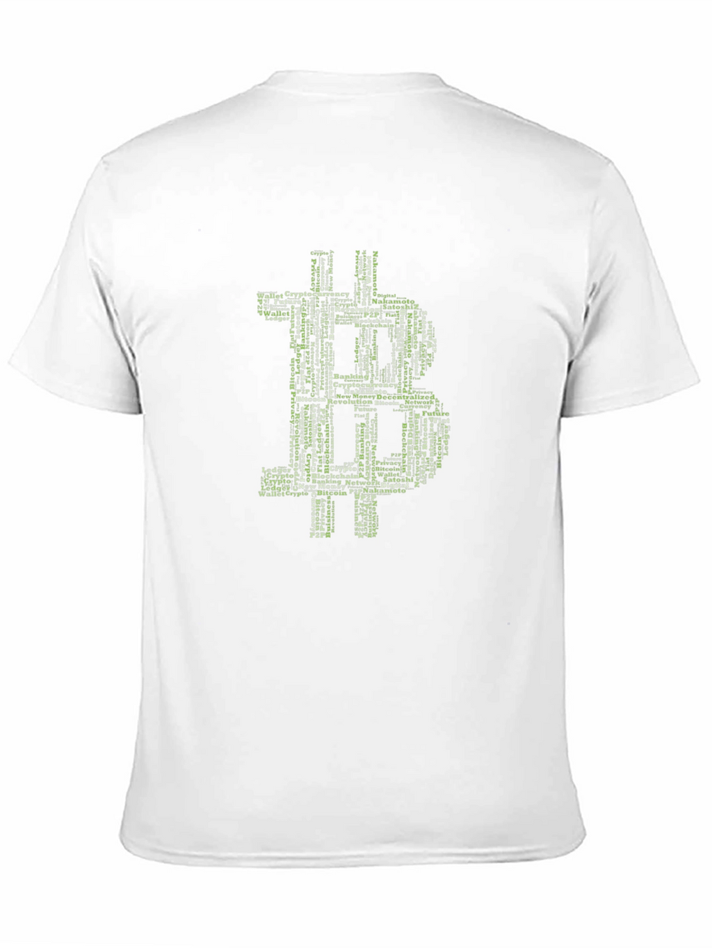 Bitcoin Word Art Graphic T-Shirt