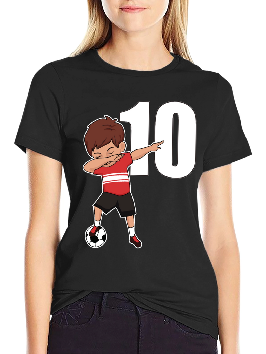 Soccer Dab Boy T-Shirt - Number 10