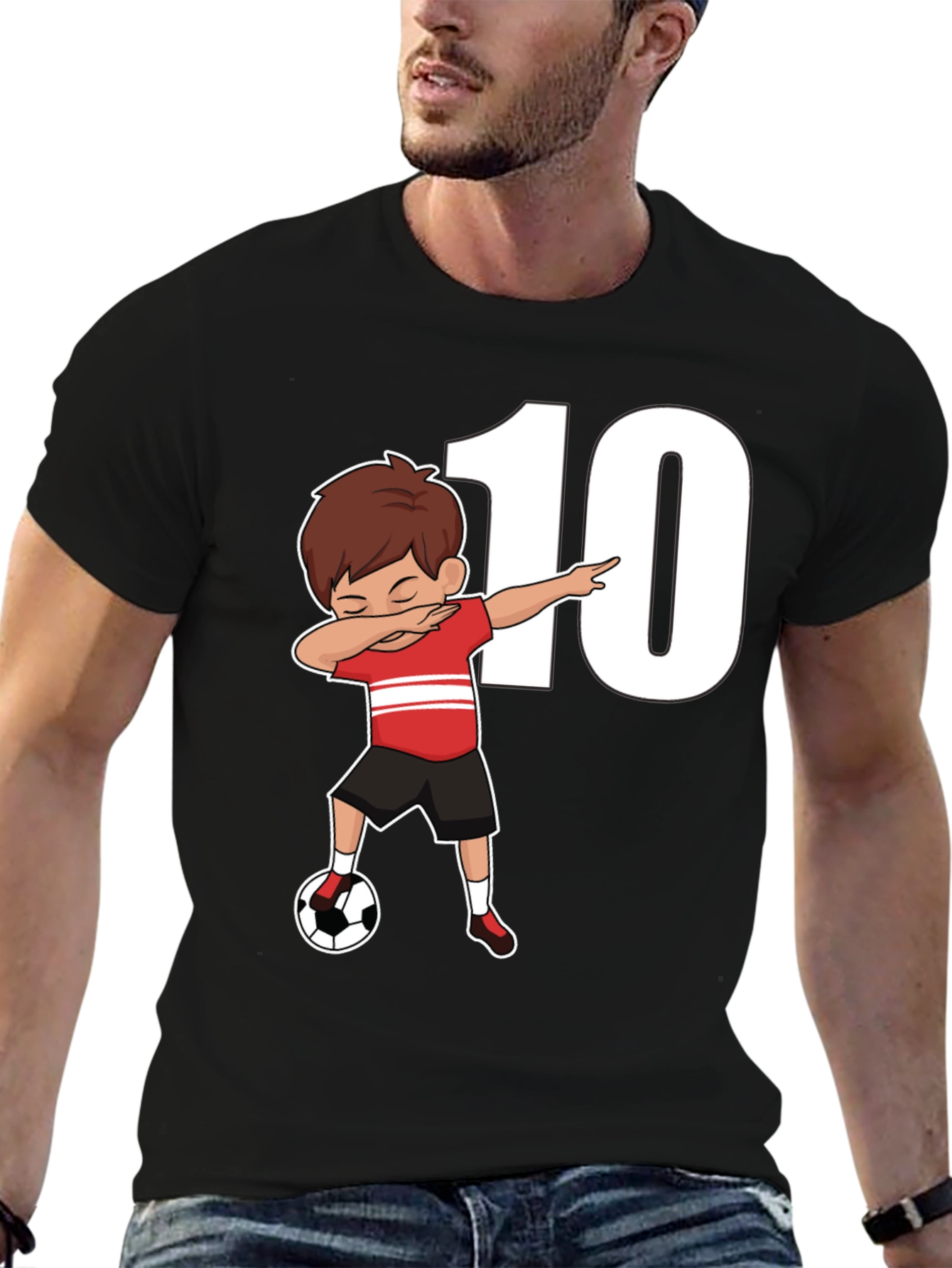 Soccer Dab Boy T-Shirt - Number 10