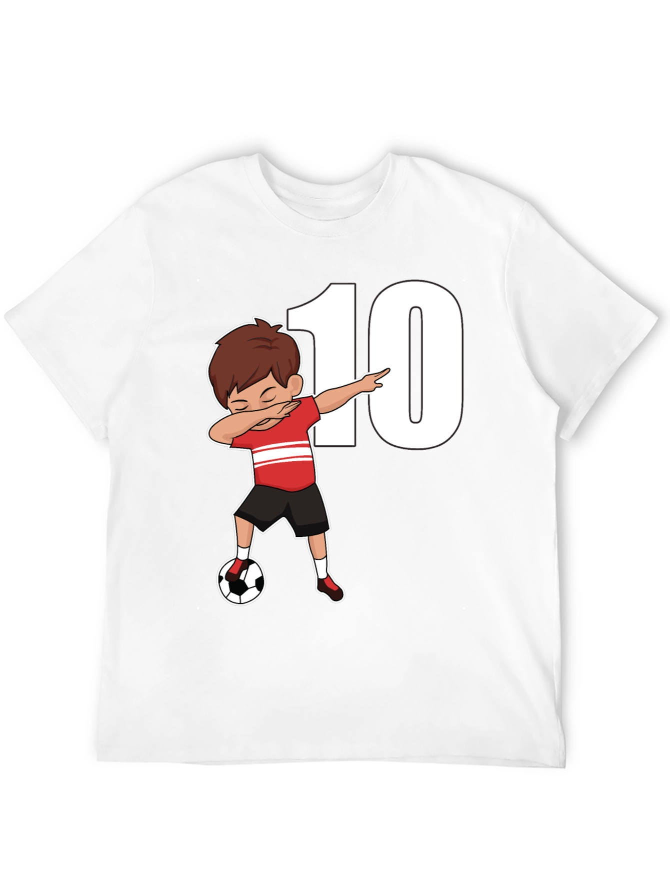 Soccer Dab Boy T-Shirt - Number 10