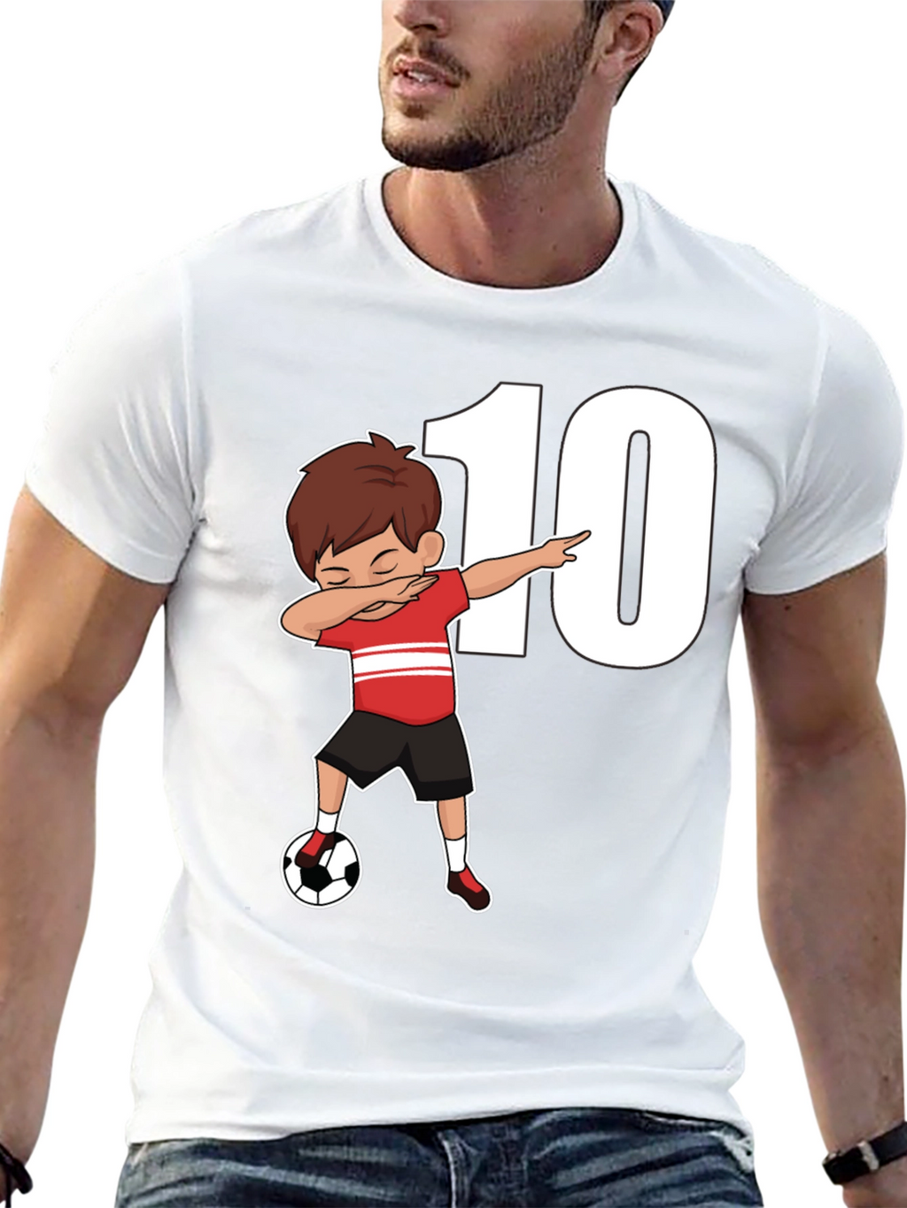 Soccer Dab Boy T-Shirt - Number 10