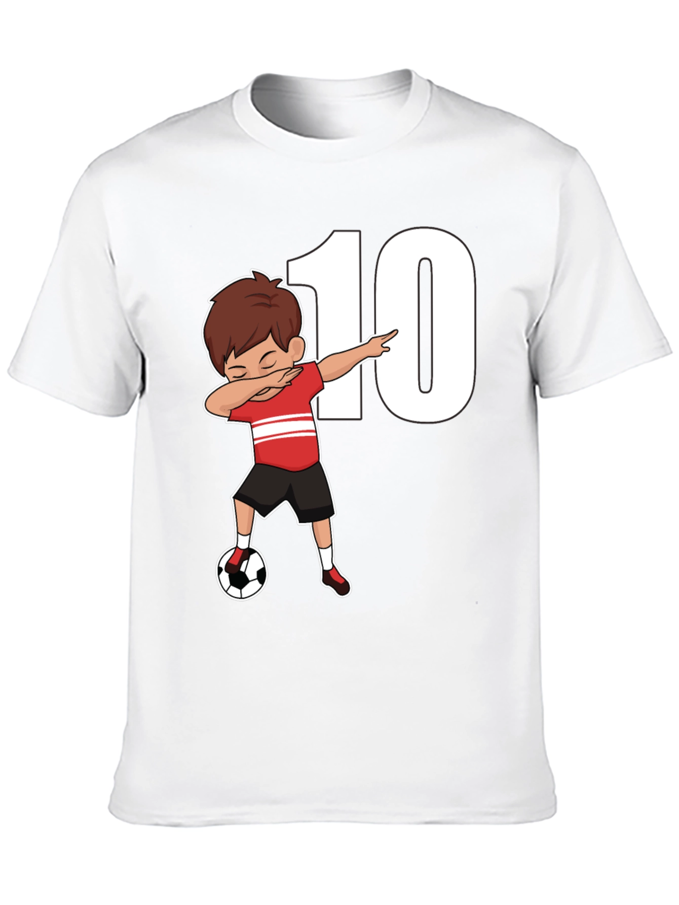 Soccer Dab Boy T-Shirt - Number 10
