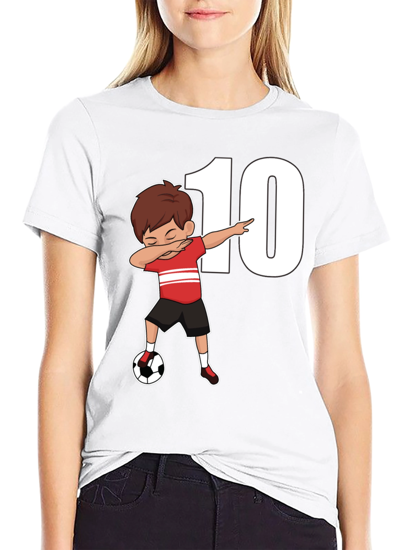Soccer Dab Boy T-Shirt - Number 10