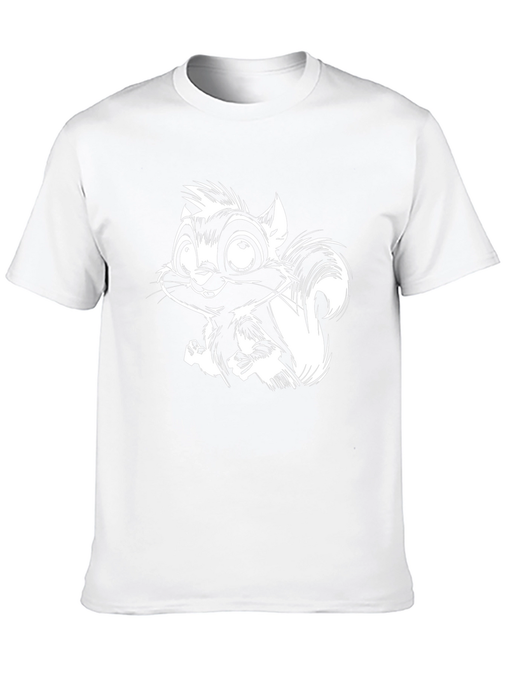 Squirrel Graphic T-Shirt - Black Cotton Tee