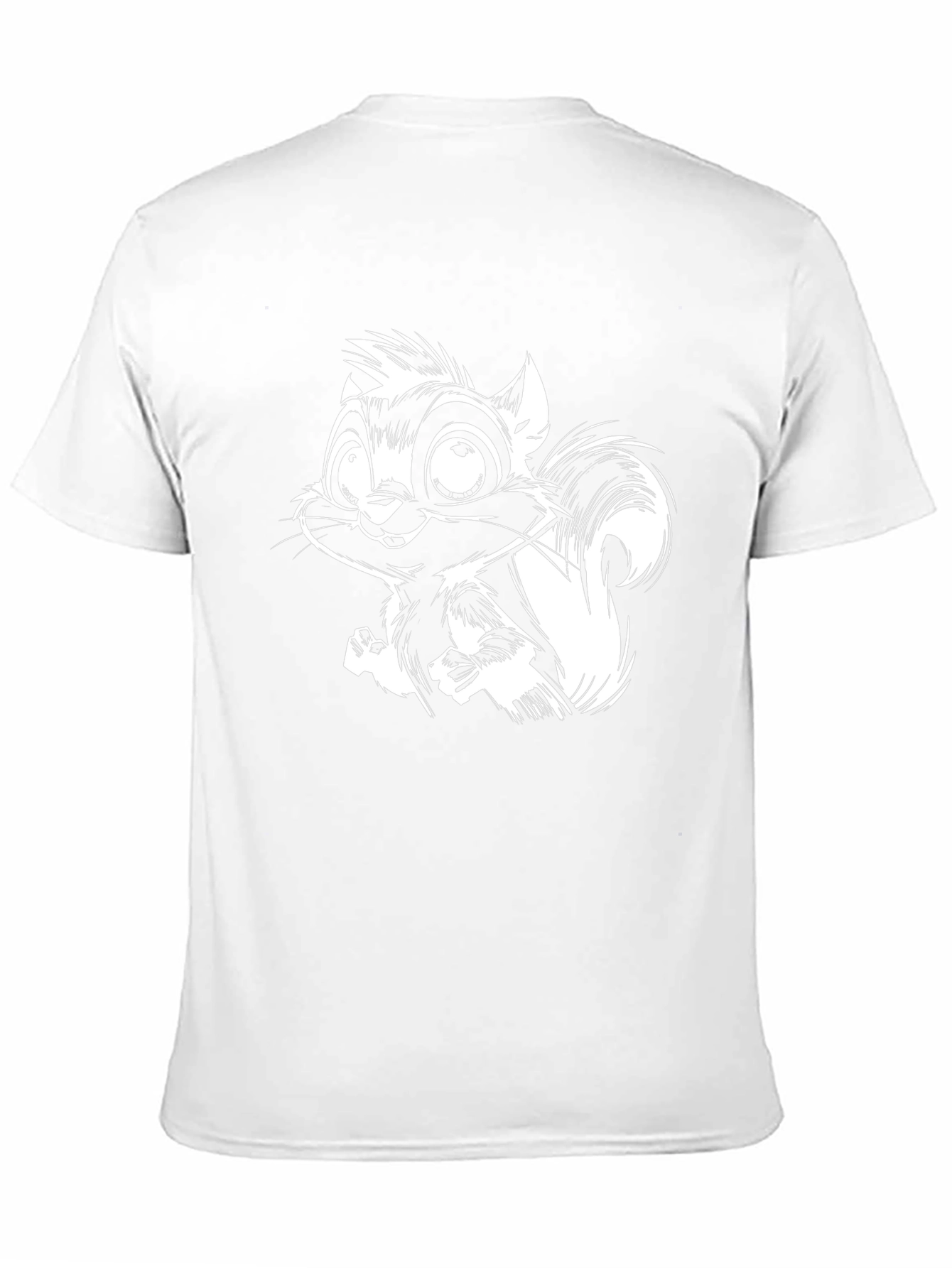 Squirrel Graphic T-Shirt - Black Cotton Tee