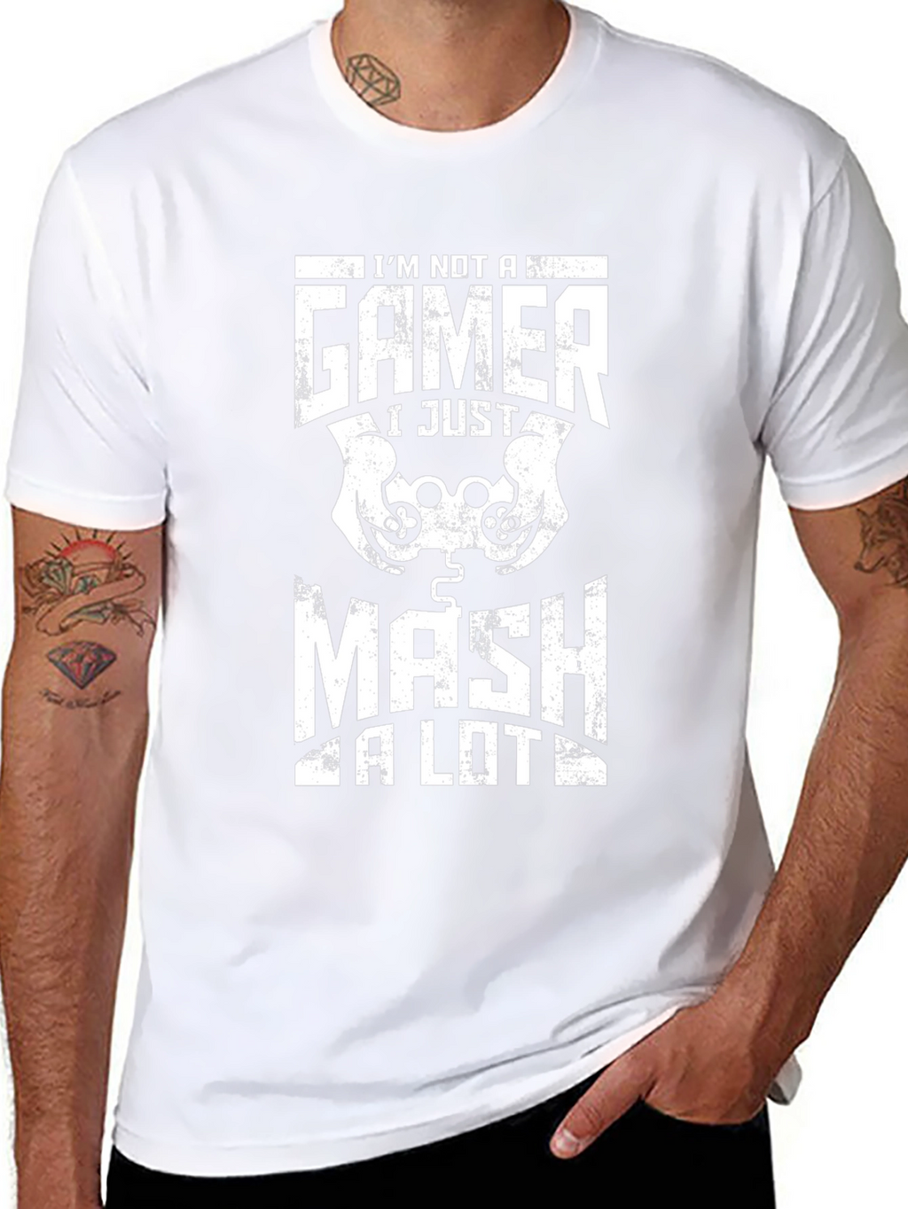 Funny Gamer T-Shirt - Mash A Lot