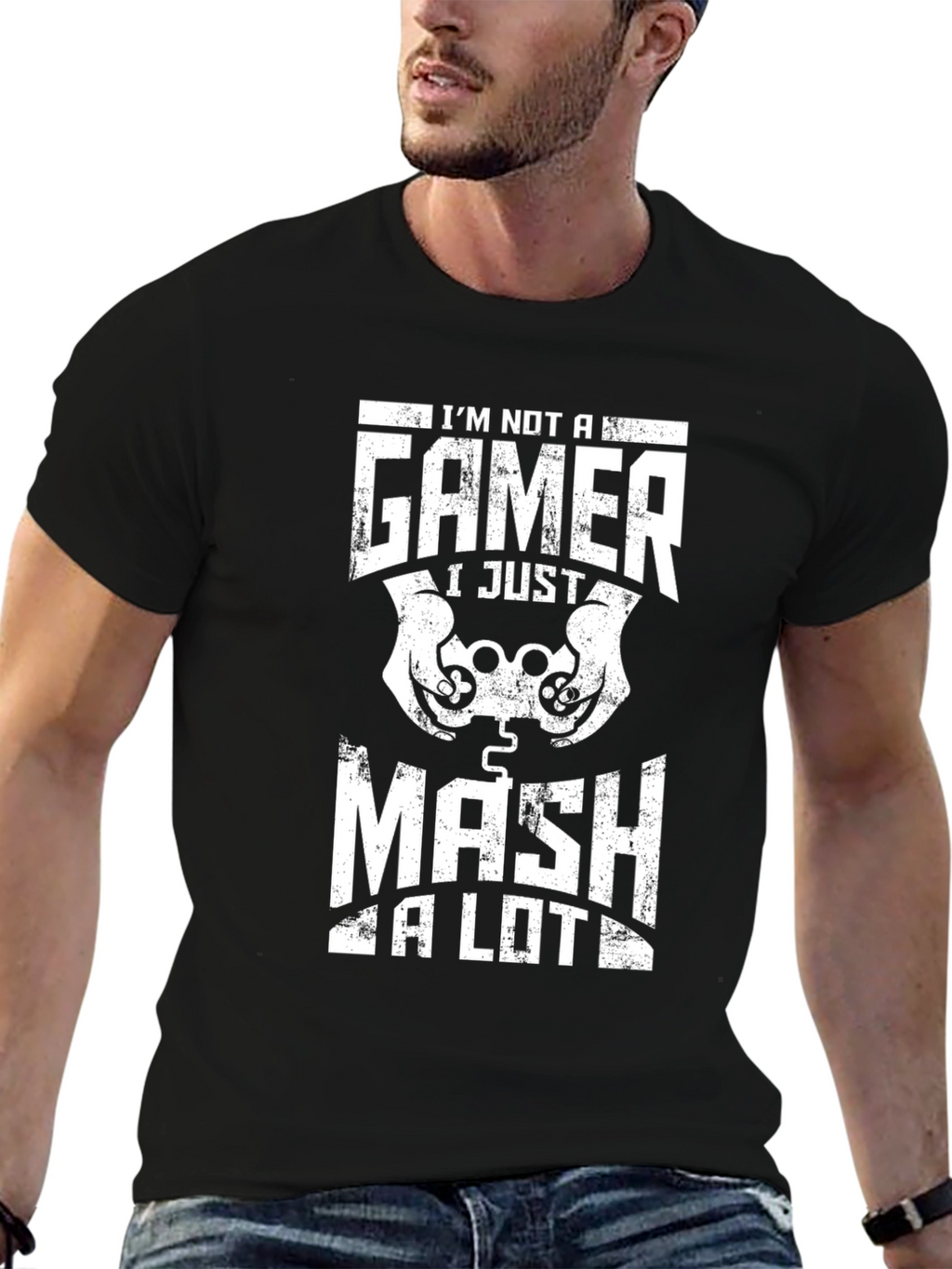 Funny Gamer T-Shirt - Mash A Lot