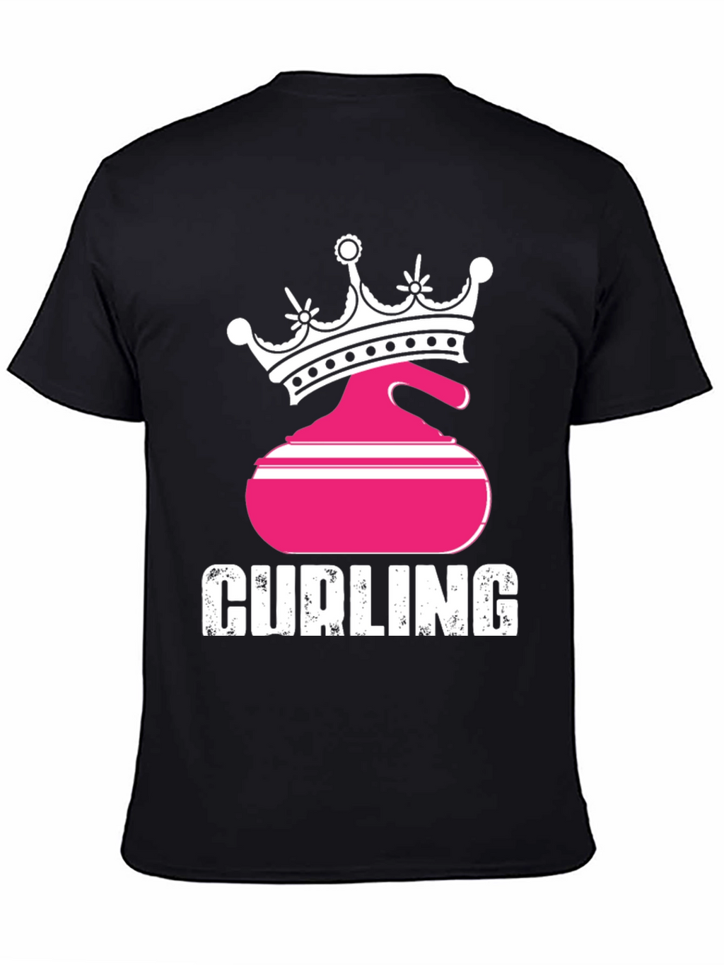 Curling Queen Black T-Shirt