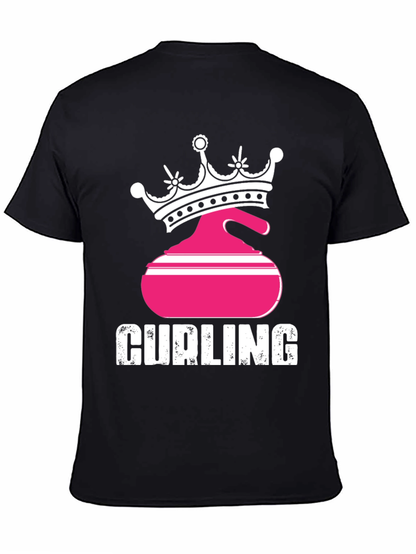 Curling Queen Black T-Shirt