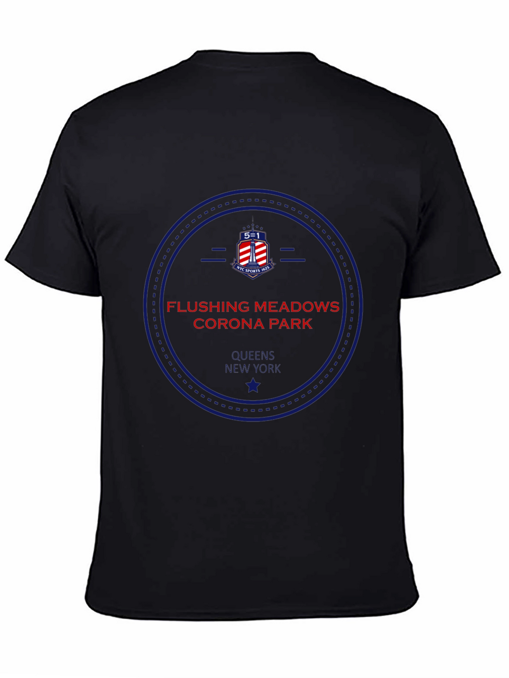 Flushing Meadows Corona Park Black T-Shirt
