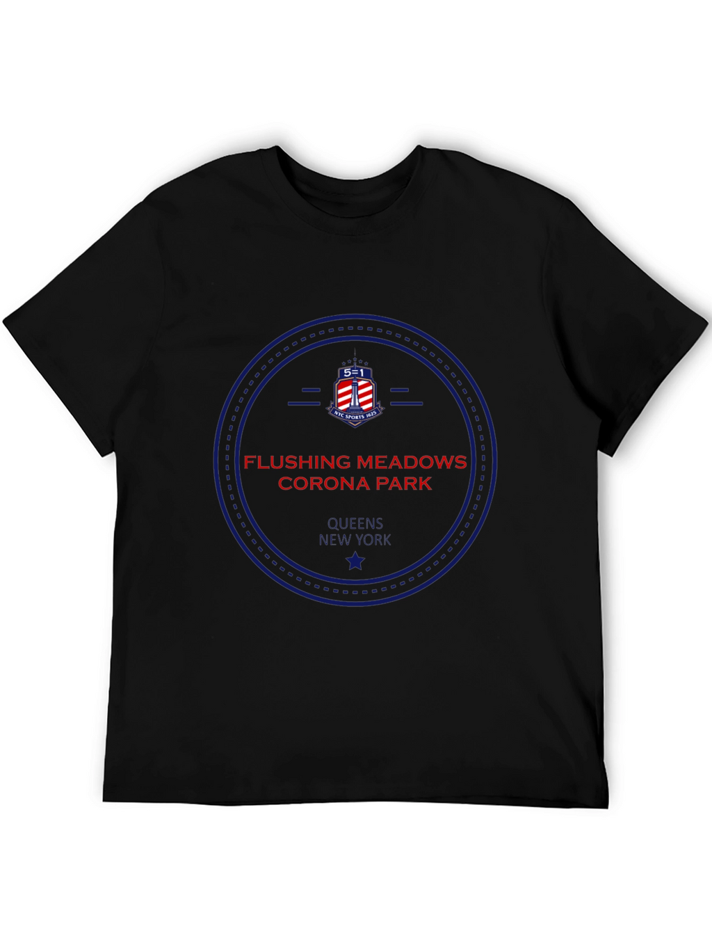 Flushing Meadows Corona Park Black T-Shirt