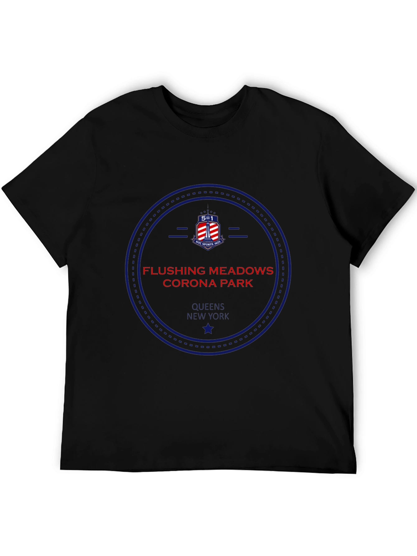 Flushing Meadows Corona Park Black T-Shirt