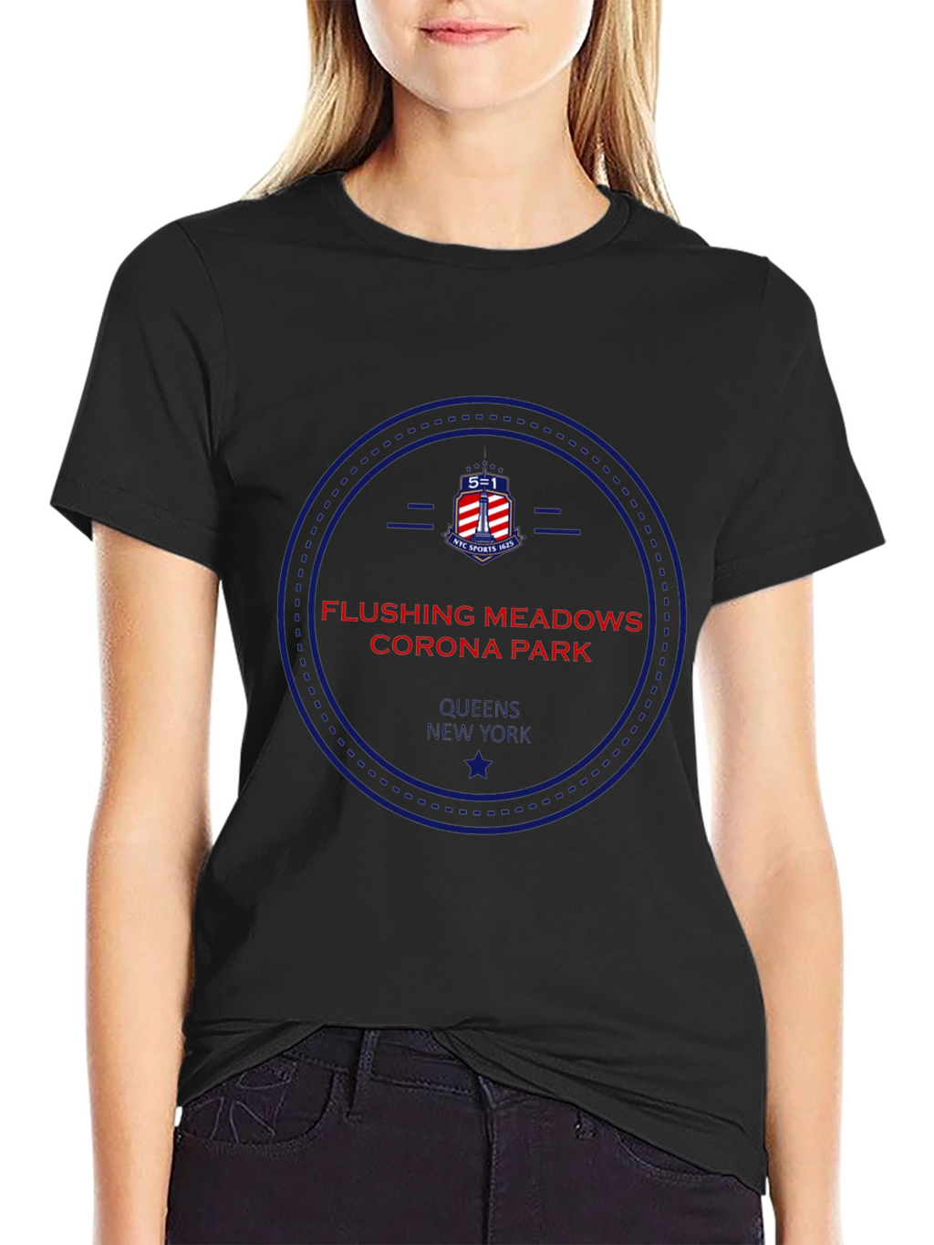 Flushing Meadows Corona Park Black T-Shirt