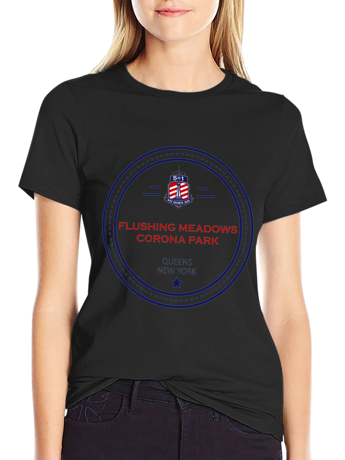 Flushing Meadows Corona Park Black T-Shirt
