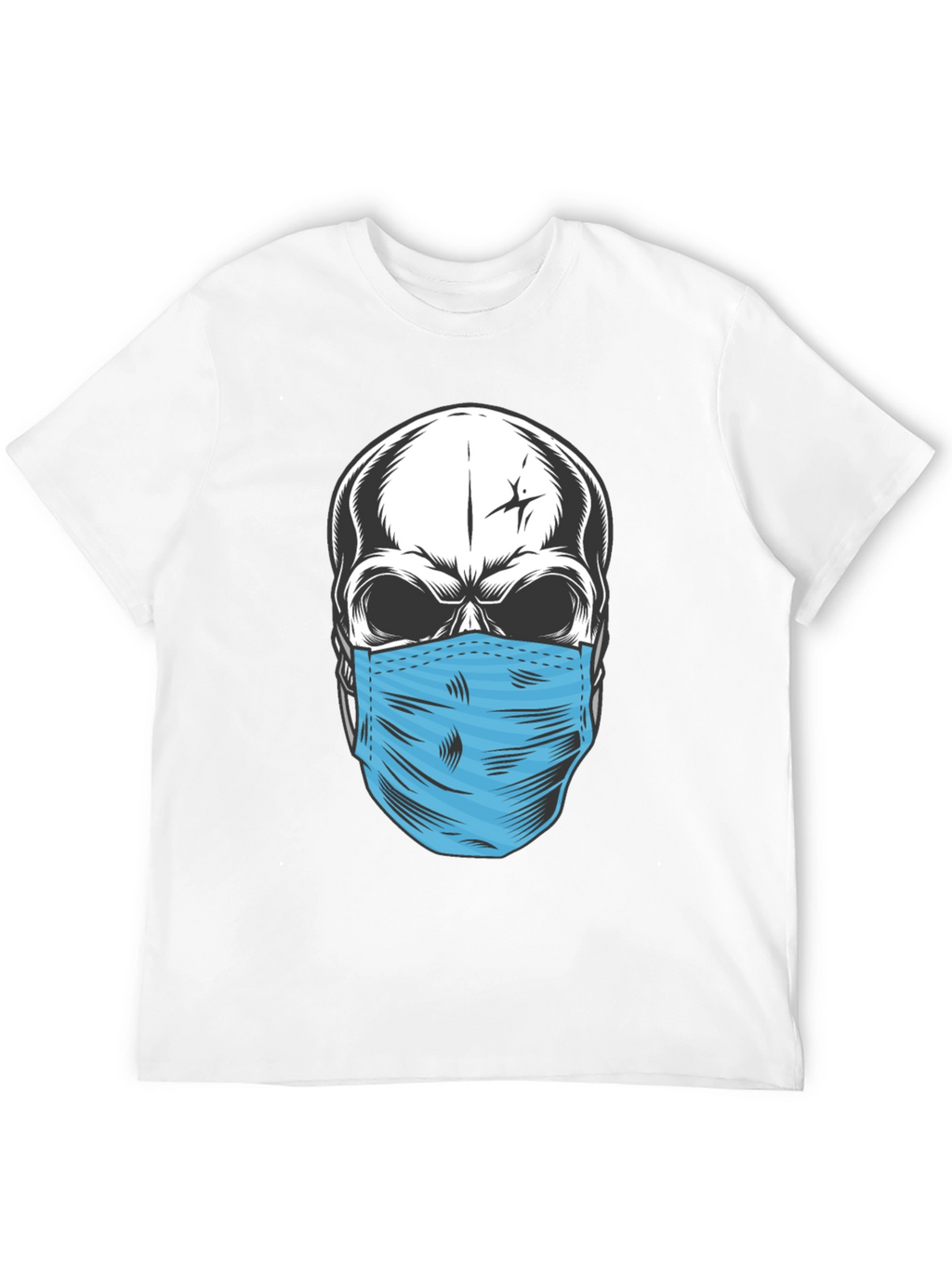 Skull with Mask Graphic T-Shirt