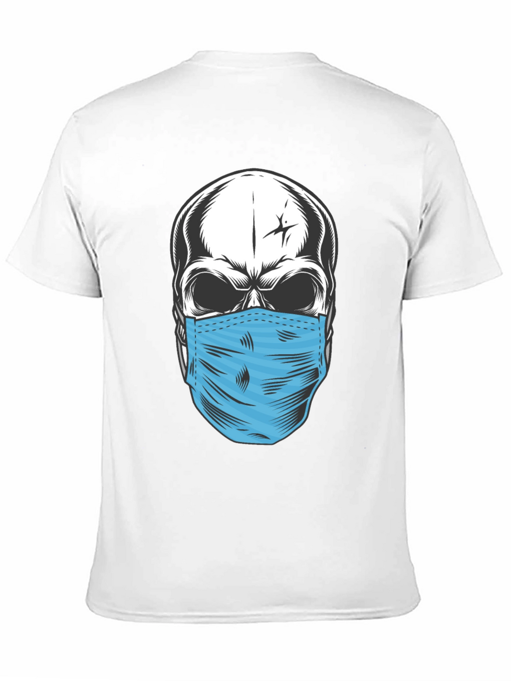 Skull with Mask Graphic T-Shirt