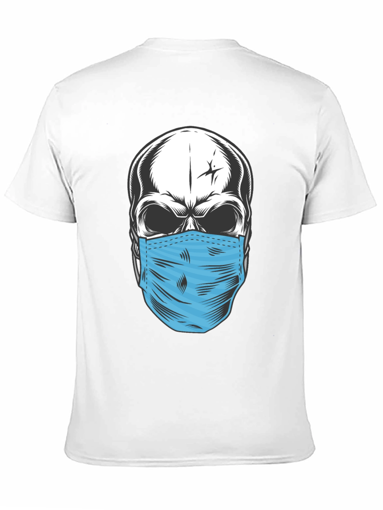 Skull with Mask Graphic T-Shirt