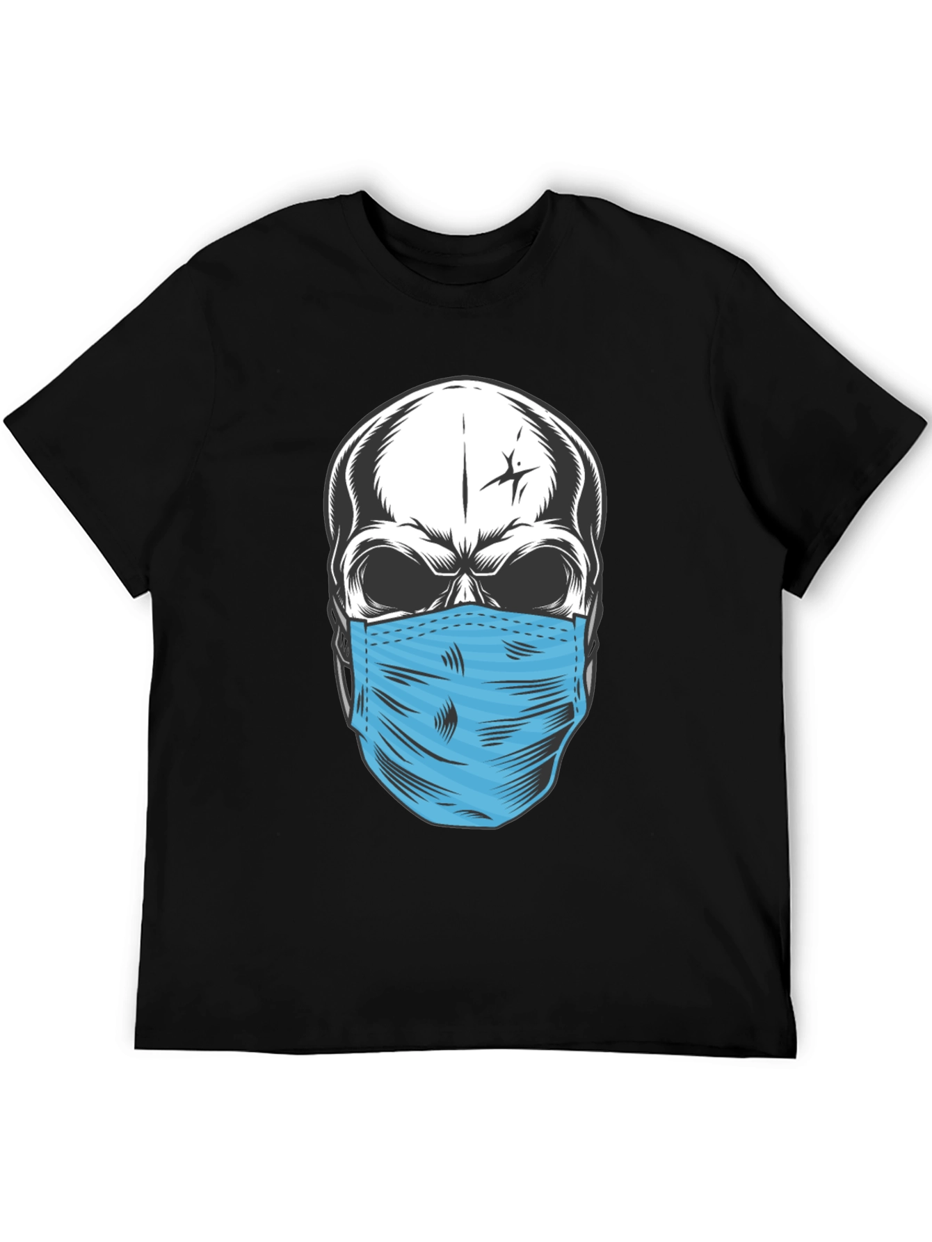 Skull with Mask Graphic T-Shirt