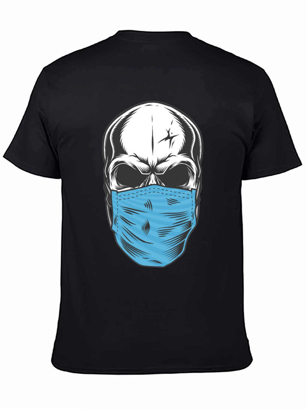 Skull with Mask Graphic T-Shirt
