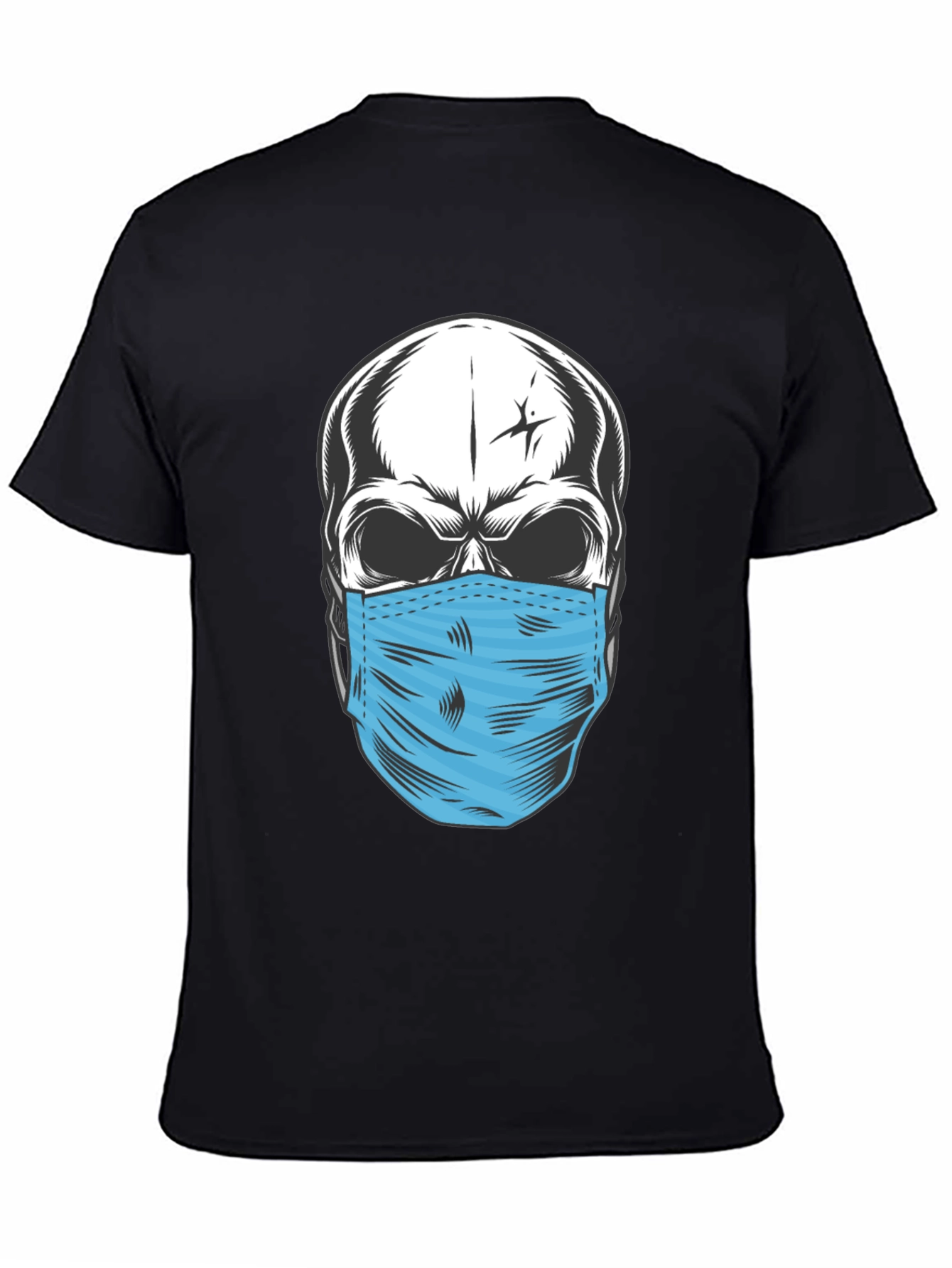 Skull with Mask Graphic T-Shirt